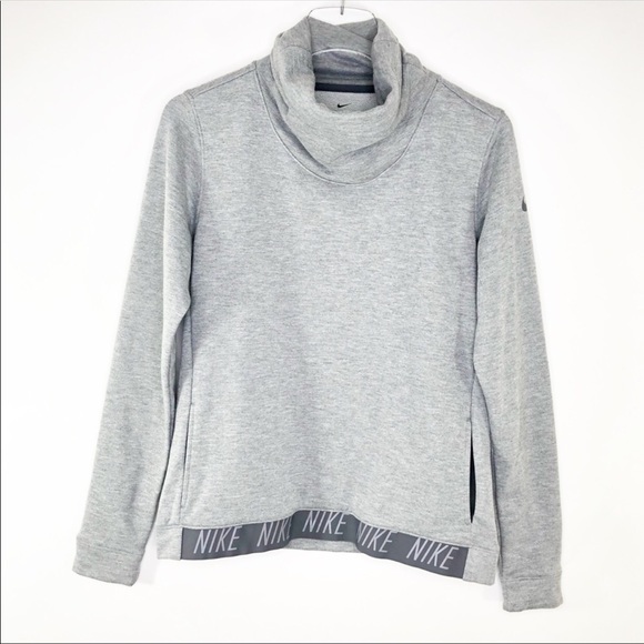 Nike Tops - Nike Cowl Neck Long Sleeve Fleece Lined Pullover